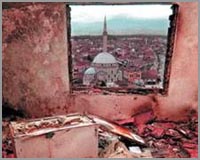 Prizren after war (photo: kosovaturkleri)